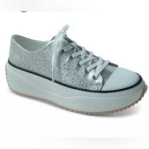 Highfive Bling Lace-Up Low-Top Sneakers